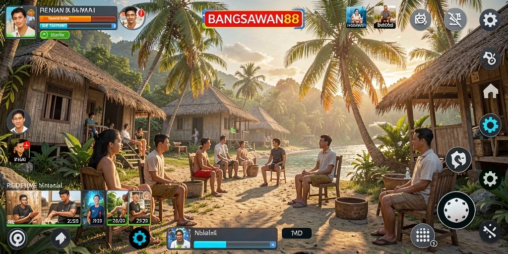 Screenshot gameplay BANGSAWAN88 yang penuh warna dan menyenangkan.