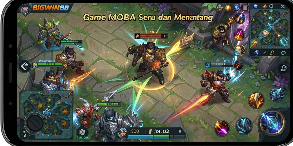 Tampilan gameplay seru dalam BIGWIN88 dengan karakter yang dinamis.
