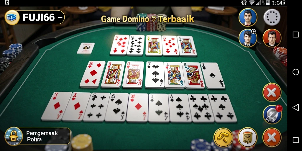 Screenshot utama FUJI66 menunjukkan gameplay menarik permainan Domino.