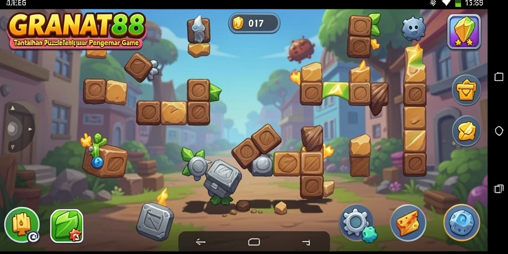 Tampilan gameplay GRANAT88 menampilkan tantangan teka-teki yang menarik dan menawan.