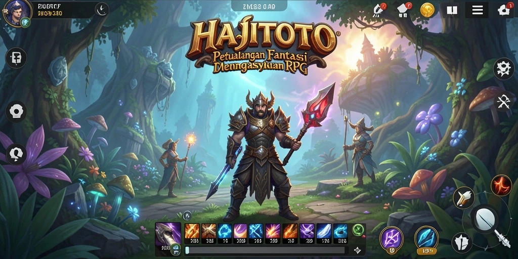 Screenshot gameplay HAJITOTO yang menunjukkan aksi pertempuran yang seru.