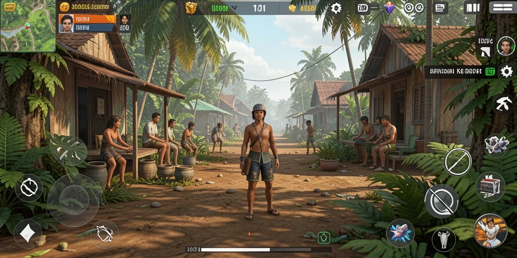 Tampilan gameplay ID098 yang menampilkan interaksi karakter realistis.