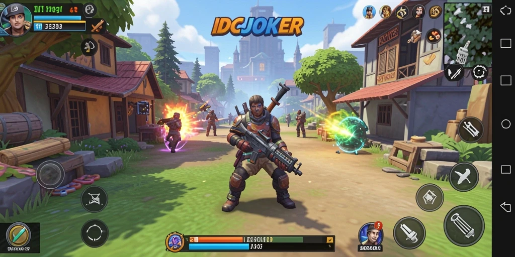 Tangkapan layar gameplay IDCJOKER yang menunjukkan strategi pertempuran.