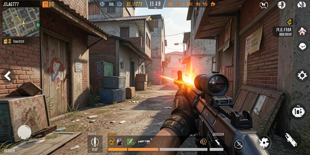 Gameplay seru JELAS777 menampilkan aksi FPS yang mendebarkan.