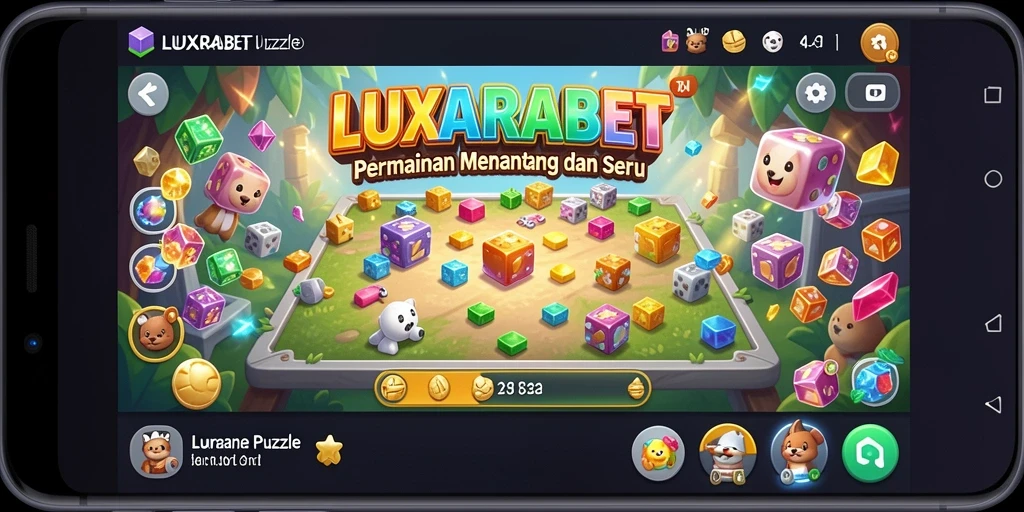 Tangkapan layar gameplay LUXARABET dengan puzzle seru dan menarik.