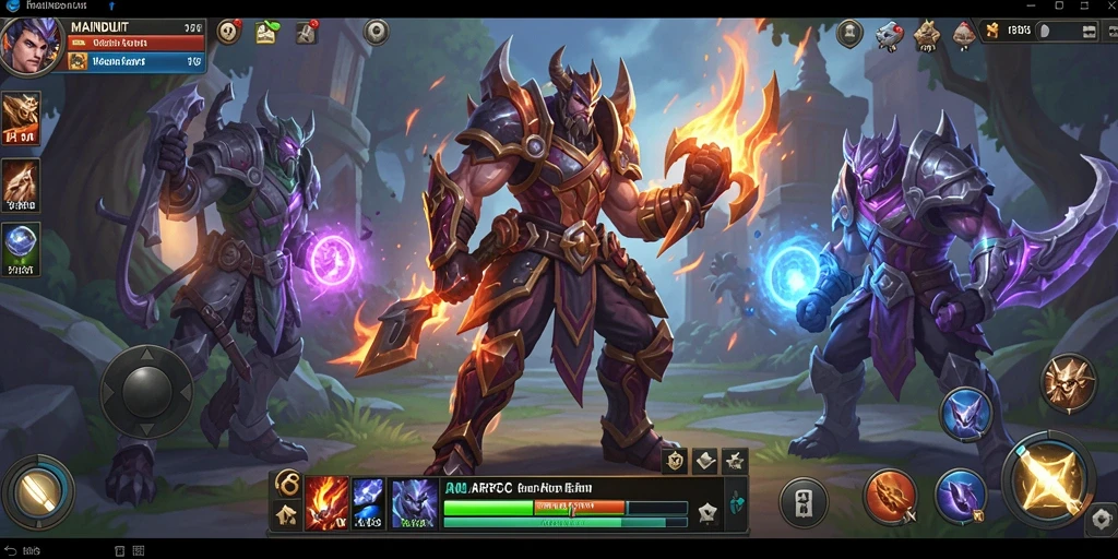 Gameplay seru dalam MAINDUIT dengan pertarungan ARPG yang mendebarkan.