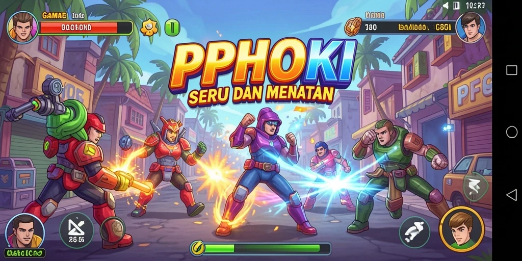 Tangkapan layar menampilkan momen seru gameplay Arcade PPHOKI.