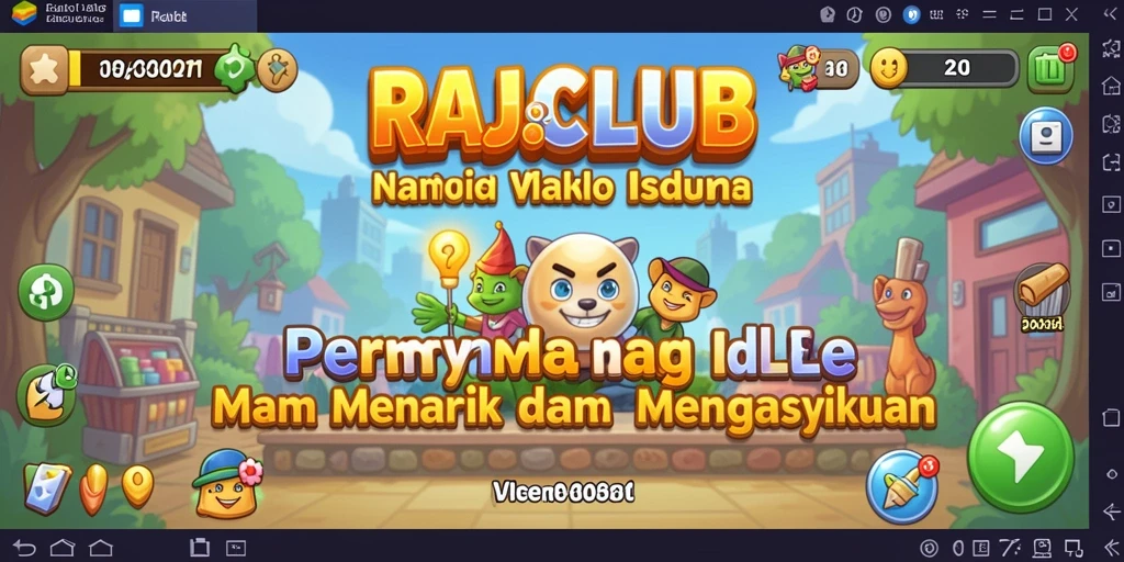 Tampilan gameplay RAJACLUB yang menarik dan penuh warna.